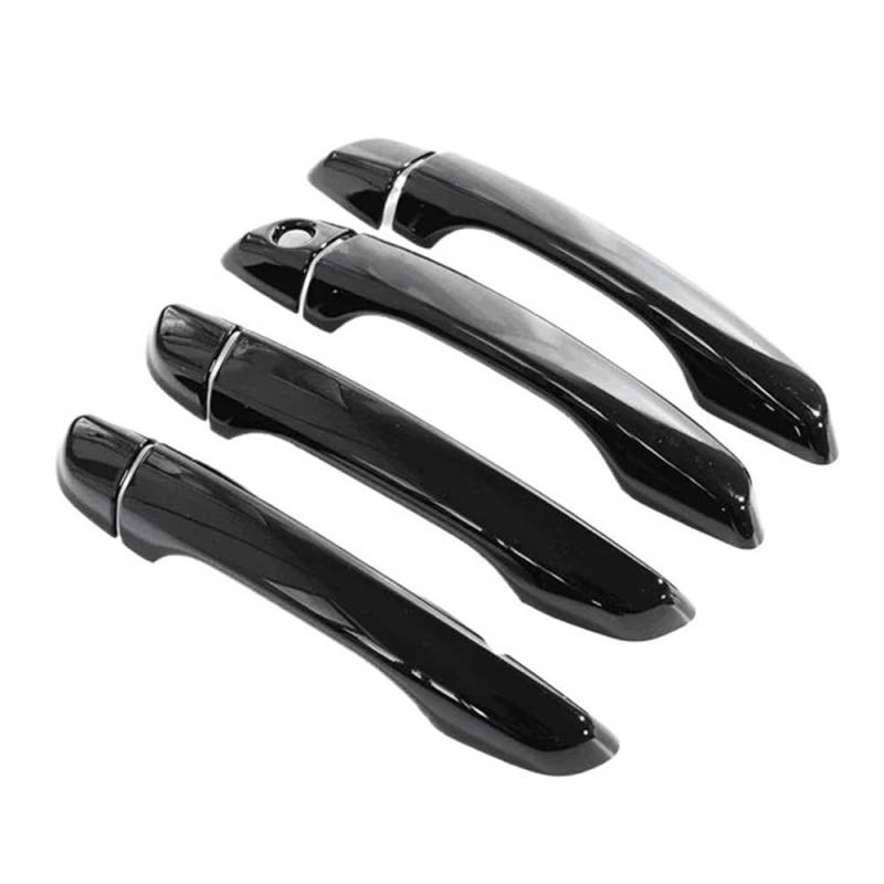 Außen Türgriff Hinten Rechts Auto Türgriff Abdeckung Für Peugeot Für Rifter Für Partner 2018 2019 2020 Kratzfeste Chrom Styling Außen Teil Auto Zubehör(Gloss Black) von Pibid