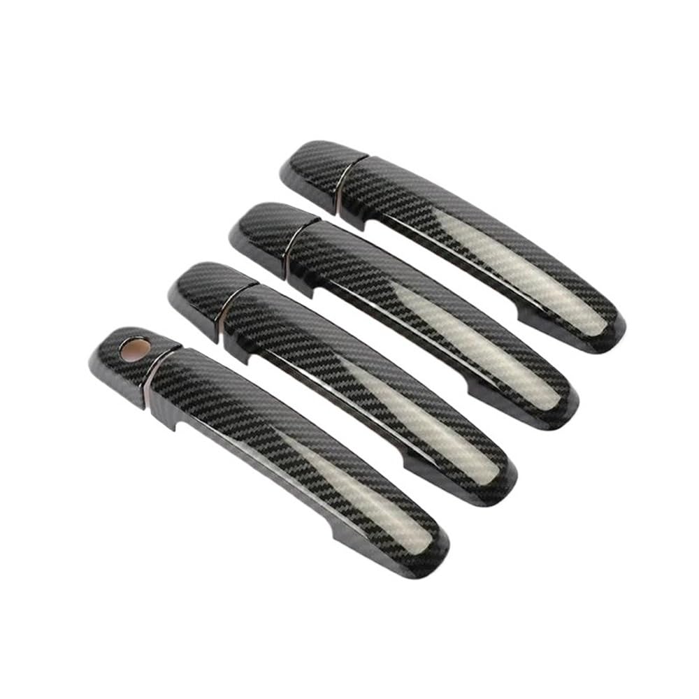 Außen Türgriff Hinten Rechts Carbon Faser Auto Türgriff Abdeckung Trim Aufkleber Styling Zubehör Für Suzuki Für Swift 2005-2017(Carbon 1 Keyhole) von Pibid