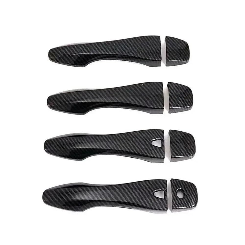 Außen Türgriff Hinten Rechts Für Altima 20013-2018 Auto Carbon Faser Stil Schwarz Außentür Griff Molding Abdeckung Trim Aufkleber Decor Zubehör(Carbon) von Pibid