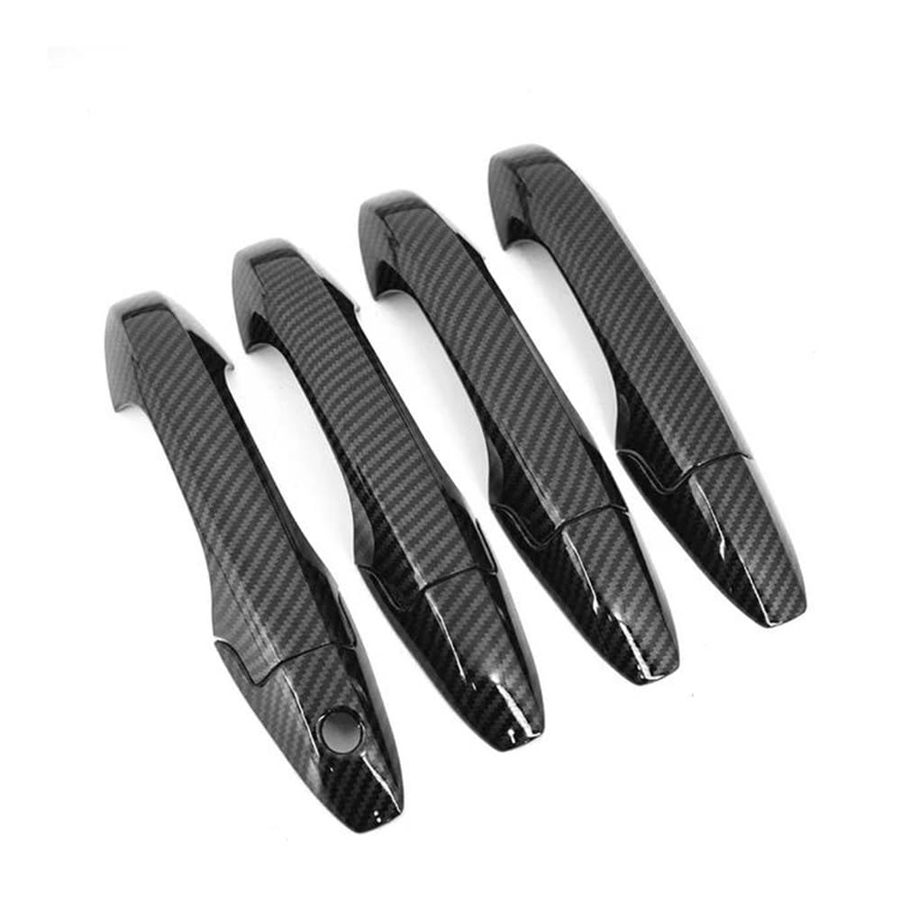 Außen Türgriff Hinten Rechts Für CR-V 2007 2008 2009 2010 2011 Carbon Chrom Auto Türgriff Abdeckung Dekor Trim Aufkleber Styling Zubehör(Carbon door handle) von Pibid