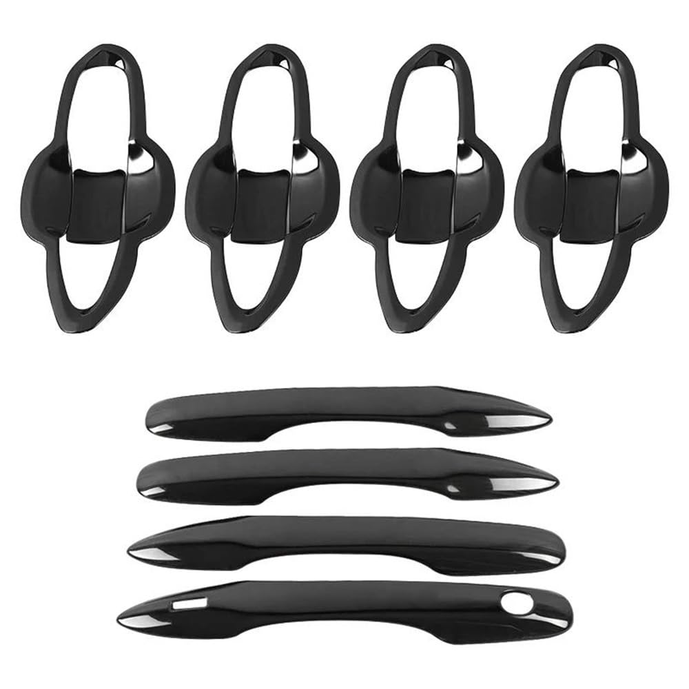Außen Türgriff Hinten Rechts Für Camry 70 Für XV70 2018 2019 2020 2021 2022 2023 Auto Türgriff Äußere Schüssel Abdeckung Trim Edelstahl Zubehör(Styles1and Styles2 Black) von Pibid