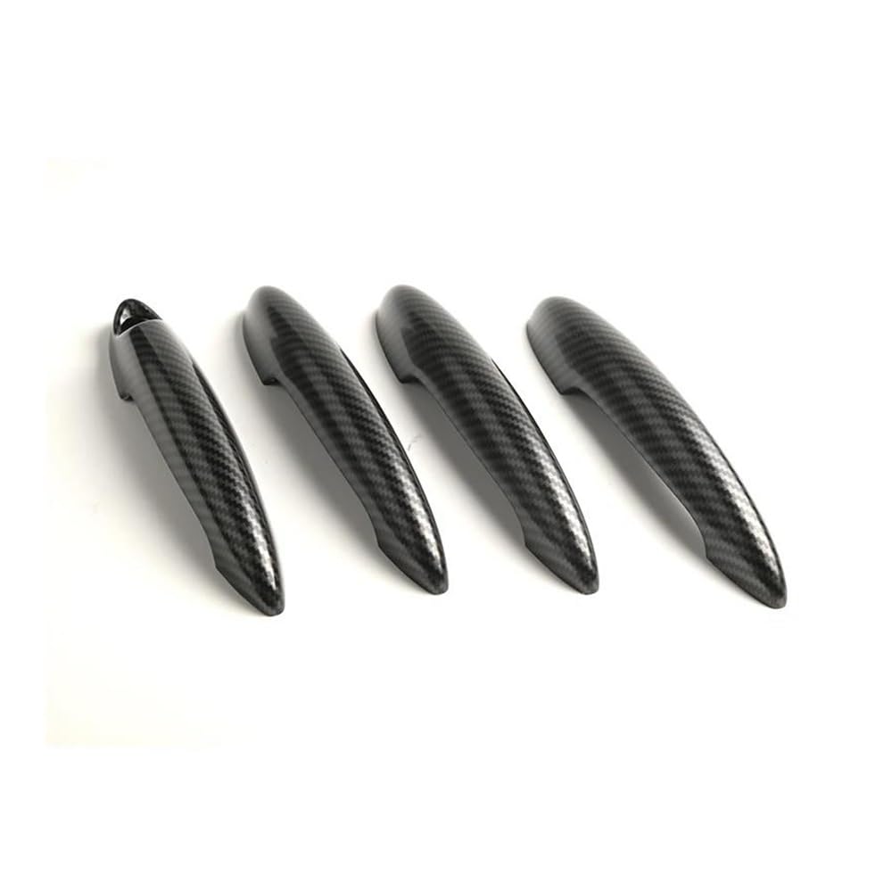 Außen Türgriff Hinten Rechts Für Cooper S Für R60 Für Countryman 2011-2016 Türgriff Abdeckung Schutzhülle Auto-Styling Zubehör 4 Stück(Carbon Fiber Pattern) von Pibid