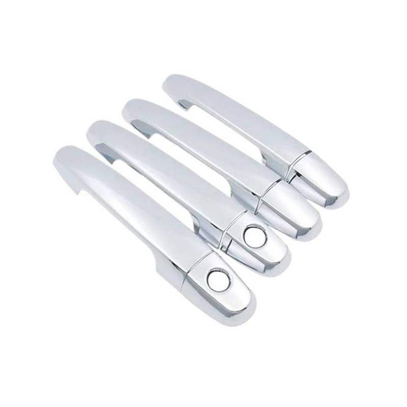 Außen Türgriff Hinten Rechts Für Corolla Für E120 Für E130 2001-2006 Chrom Außentür Griff Abdeckung Auto Zubehör Aufkleber Trim Set 2002 2003 2004 2005(E Handle 2 Keyholes) von Pibid