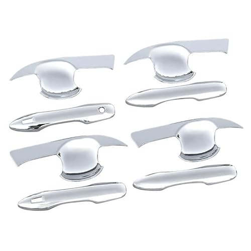 Außen Türgriff Hinten Rechts Für Corolla Für E210 2019 2020 2021 2022 2023 2024 ABS Carbon Auto Türgriff Schüssel Schutzhülle Trim Aufkleber(Styles1 and styles2 Silver) von Pibid