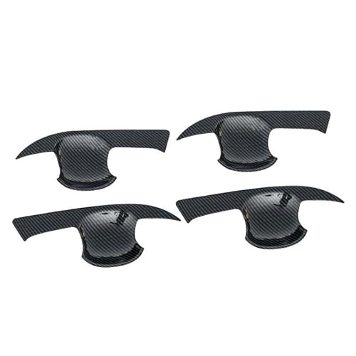 Außen Türgriff Hinten Rechts Für Corolla Für E210 2019 2020 2021 2022 2023 2024 ABS Carbon Auto Türgriff Schüssel Schutzhülle Trim Aufkleber(Styles2 Carbon Fiber) von Pibid
