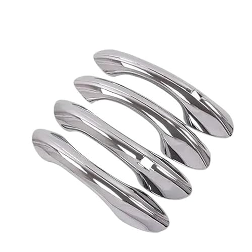 Außen Türgriff Hinten Rechts Für Hyundai Für Santa Fe 2019 2020 2021 2022 Chrom Auto Türgriff Schüssel Abdeckung Dekor Trim Aufkleber Styling Zubehör(Door Handle) von Pibid