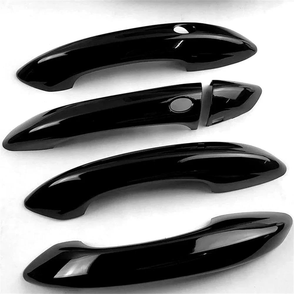 Außen Türgriff Hinten Rechts Für Hyundai Für Tucson Für NX4 2023 2022 2021 2024 Auto Seite Tür Griff Schüssel Abdeckungen Schutz Aufkleber ABS Auto Zubehör Außen(Handle Glossy Black) von Pibid