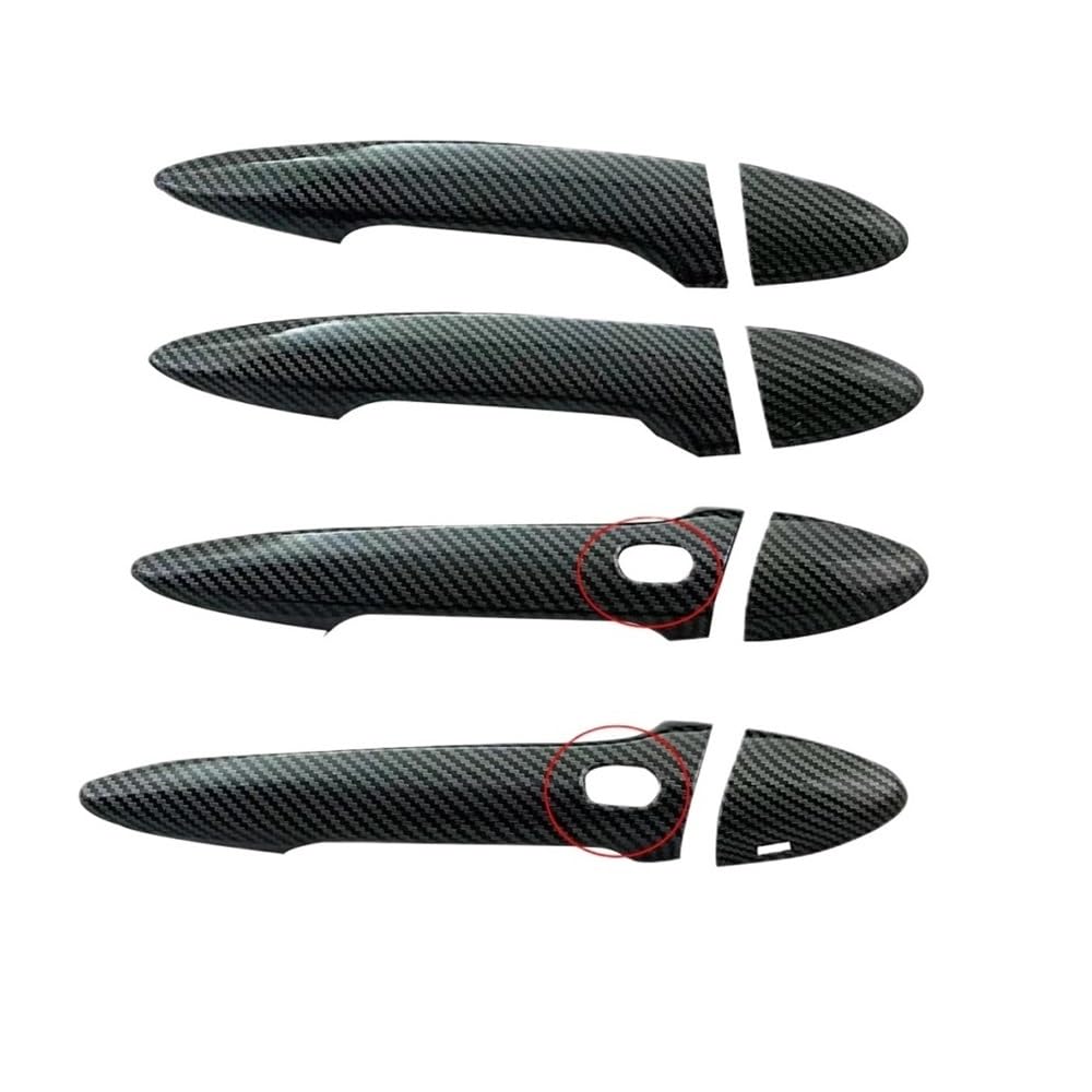 Außen Türgriff Hinten Rechts Für IS250 Für IS35 2007 2009 2010 2013 ABS Carbon Auto Zubehör Überzogene Außentür Griff Abdeckung Trim Paste Stil(2 Smart Hole) von Pibid