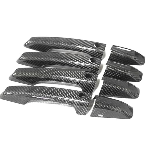 Außen Türgriff Hinten Rechts Für Jaguar Für XE Für X760 2015-2022 Zubehör Carbon Faser Türgriff Abdeckung Rahmen Aufkleber Außen Trim Bodykit(Styles1) von Pibid