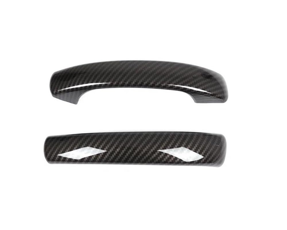 Außen Türgriff Hinten Rechts Für Smart 451 Für Fortwo 2009-2015 ABS Carbon Faser Auto Außentür Griff Abdeckung Trim Dekor Aufkleber Zubehör(2pcs Carbon Fiber) von Pibid