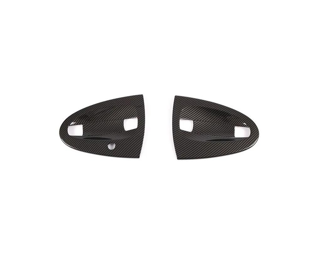 Außen Türgriff Hinten Rechts Für Smart 451 Für Fortwo 2009-2015 ABS Carbon Faser Auto Außentür Griff Abdeckung Trim Dekor Aufkleber Zubehör(2pcs Carbon Fiber1) von Pibid