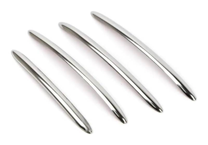 Außen Türgriff Hinten Rechts Silberne 4-teilige Außentürgriff-Streifenabdeckung Aus Edelstahl Dekorativer Aufkleber Geeignet Für 5er Für F10 Für F11 2010–2017 von Pibid