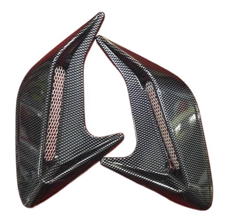 Auto Innenmittelkonsolen Schalttafel Auto Seite Vent Air Flow Aufkleber Auto Lufteinlass Dekorative Hai Gill Intake Haube Auto Dekor Änderung(Carbon Fiber) von Pibid