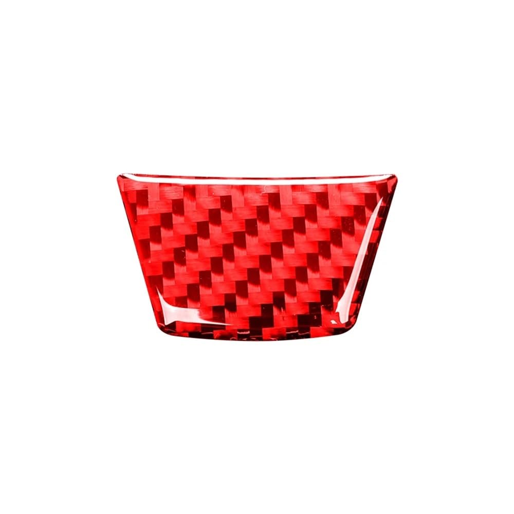 Auto Innenmittelkonsolen Schalttafel Für 3 Serie Für E90 2005-2012 Auto Lenkrad Panel Kinn Dekoration Aufkleber Trim Abdeckung Auto Innen Moulding Trim(Red-Carbon Fibre) von Pibid