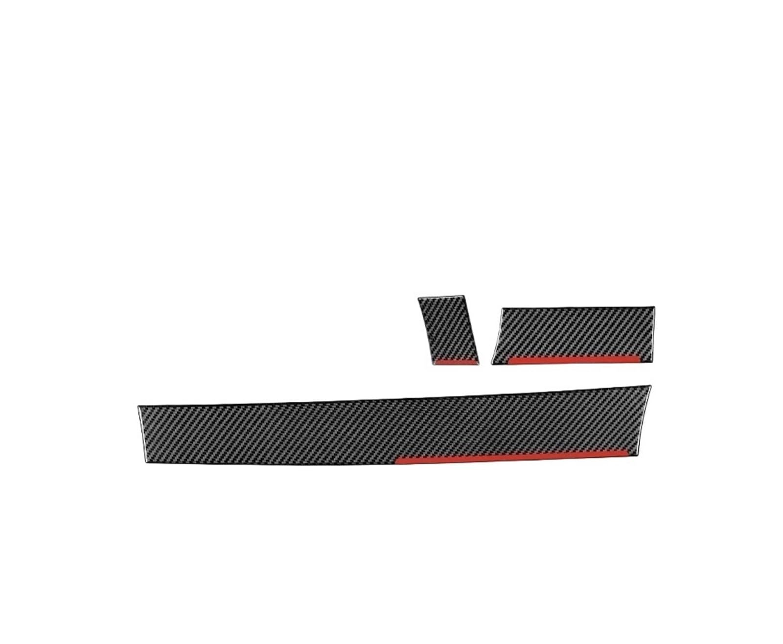 Auto Innenmittelkonsolen Schalttafel Für 5er-Serie Für E60 2004 2005 2006 2007 Autoinnenraum Beifahrer Zentralverriegelung Instrumentenverkleidung Aufkleber(BLACK RHD) von Pibid