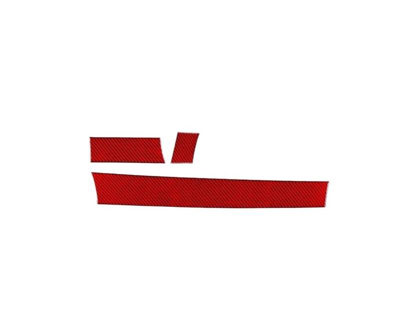 Auto Innenmittelkonsolen Schalttafel Für 5er-Serie Für E60 2004 2005 2006 2007 Autoinnenraum Beifahrer Zentralverriegelung Instrumentenverkleidung Aufkleber(RED LHD) von Pibid