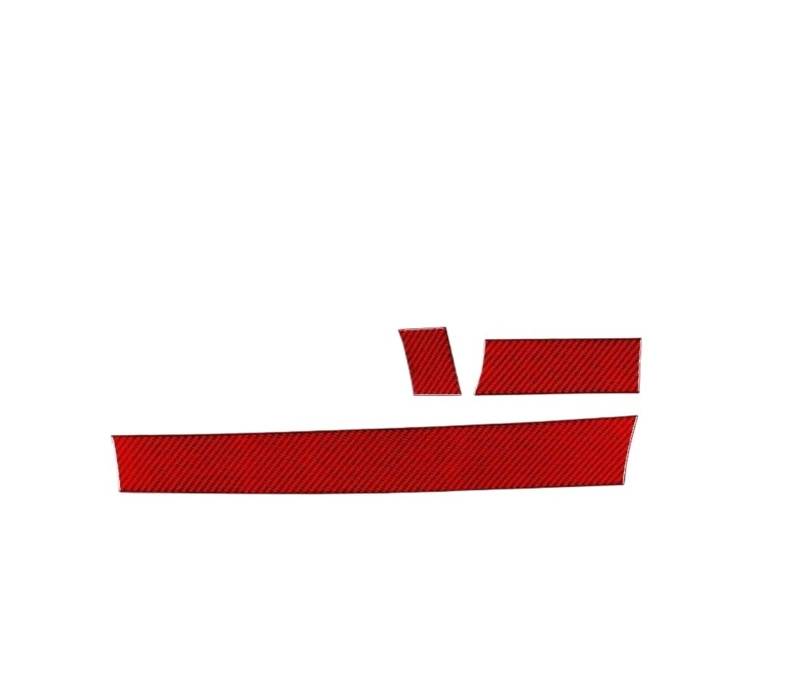 Auto Innenmittelkonsolen Schalttafel Für 5er-Serie Für E60 2004 2005 2006 2007 Autoinnenraum Beifahrer Zentralverriegelung Instrumentenverkleidung Aufkleber(RED RHD) von Pibid