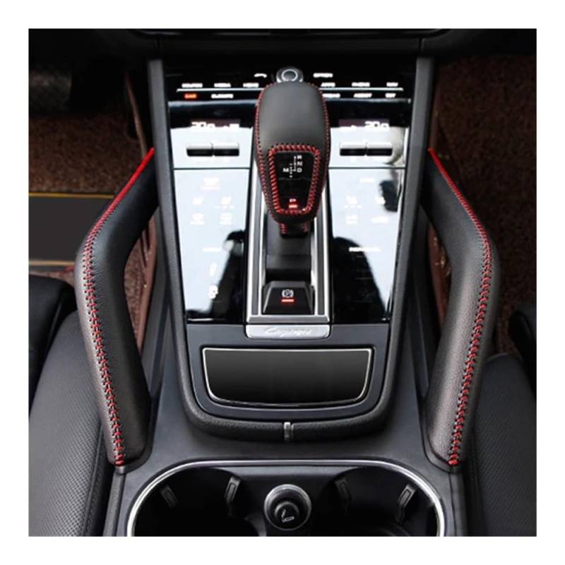 Auto Innenmittelkonsolen Schalttafel Für Cayenne 2011 2012 2013 2014 2015 2016 Türgriff Mittelkonsole Armlehne Griff Schutzabdeckung(Black Armrest Handle) von Pibid