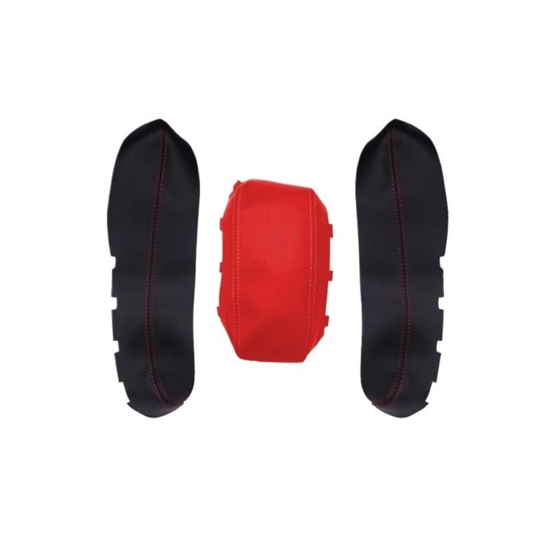 Auto Innenmittelkonsolen Schalttafel Für Civic 10. Generation 2016 2017 Auto Center Konsole Deckel Armlehne Box Schutz Abdeckung Matte Innen Zubehör(Red-black splice) von Pibid