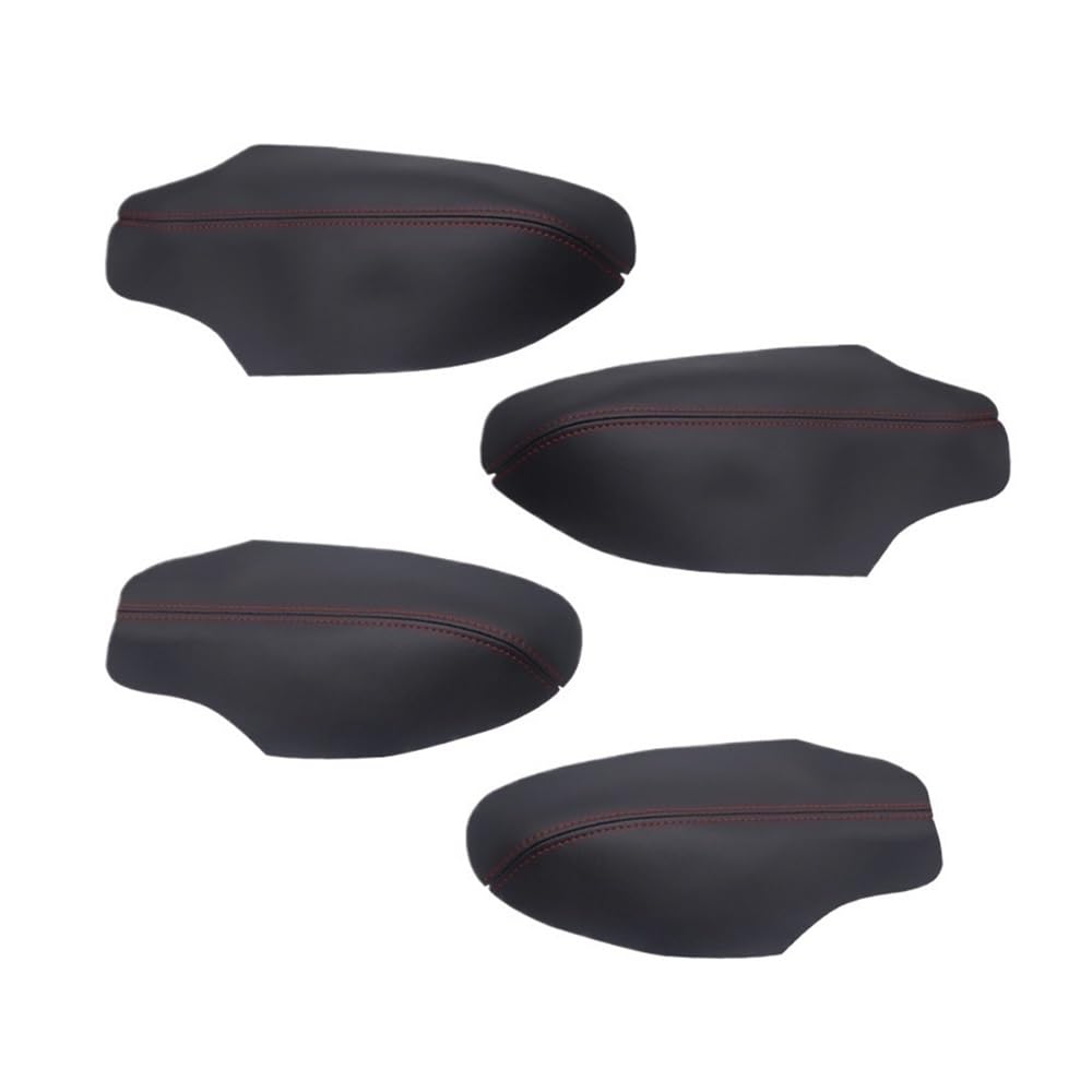 Auto Innenmittelkonsolen Schalttafel Für Civic 11th Gen 2021 2022 Auto-styling Innen Tür Griff Armlehne Panels Abdeckung Trim Innen Zubehör(Armrest Black-red) von Pibid