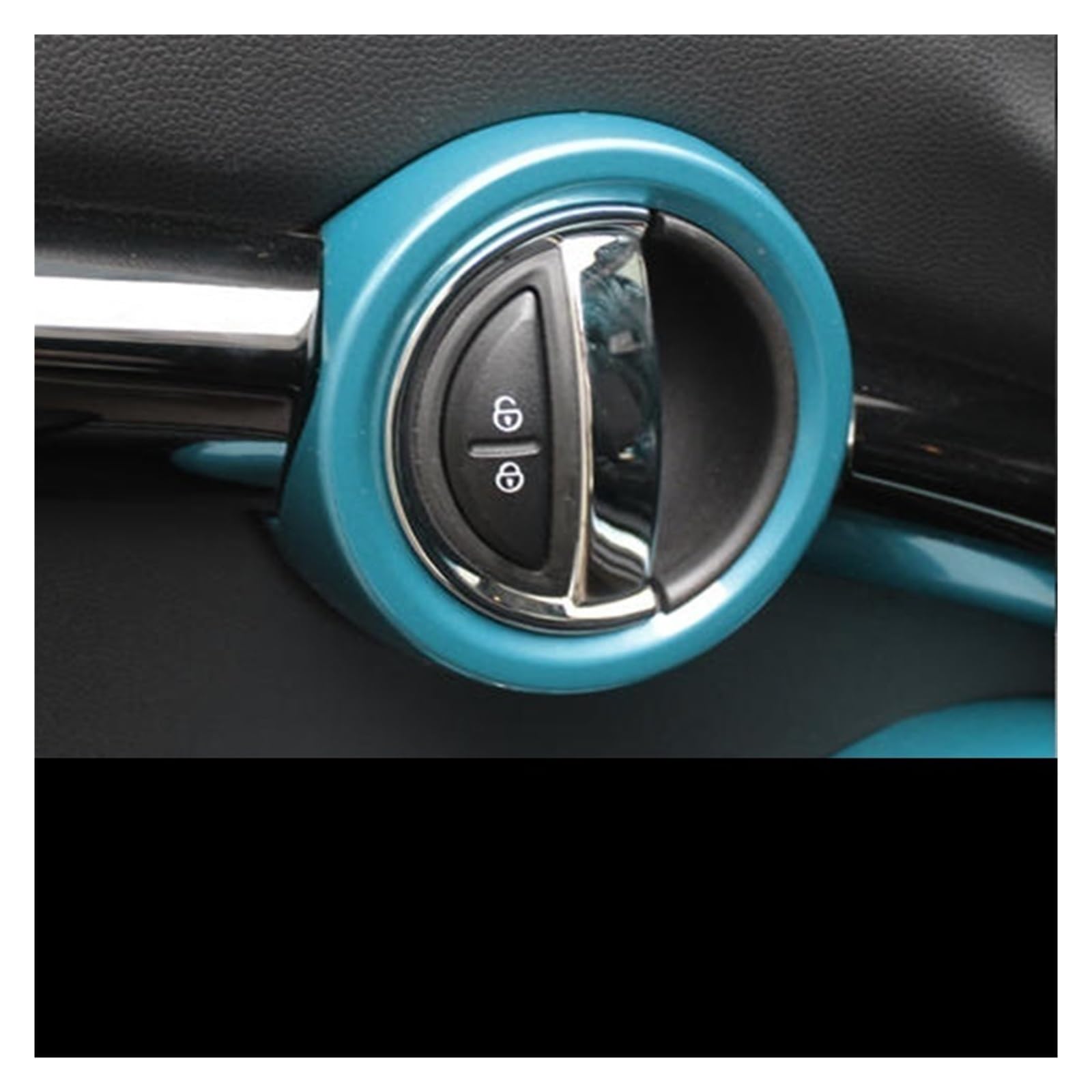 Auto Innenmittelkonsolen Schalttafel Für Cooper S Für JCW Für F56 Für F57 Auto Innentürgriff Dekoration Abdeckung Ring Modifikation Aufkleber(Light blue) von Pibid