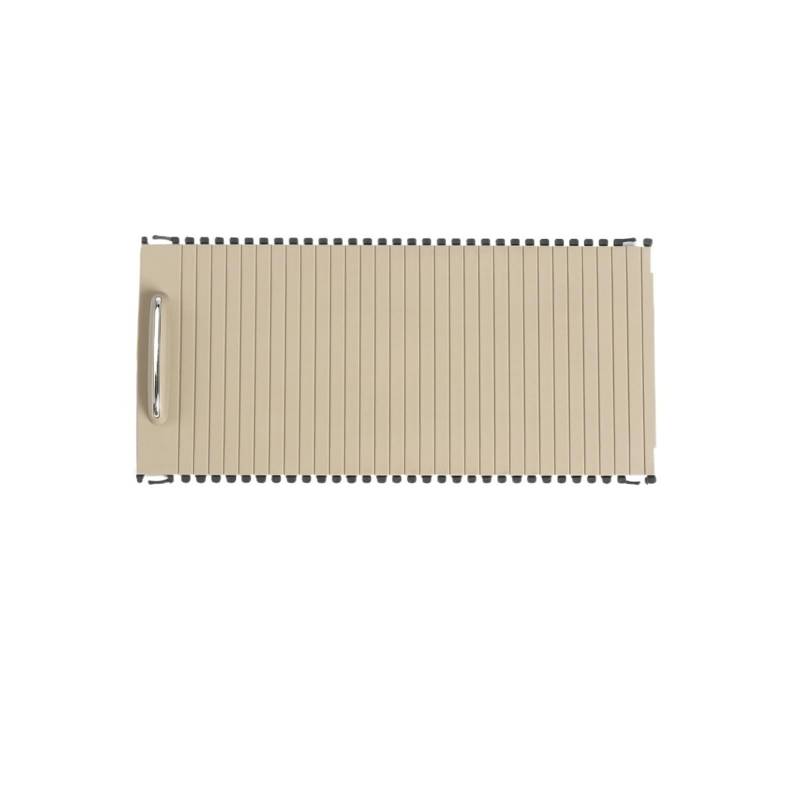 Auto Innenmittelkonsolen Schalttafel Für Für W204 Für W212 Für W207 Für C180 Für E260 Für E300 Abdeckung Getränkehalter Mittelkonsole Armlehne Aufbewahrungsbox Rollo Panel(Model A Beige) von Pibid