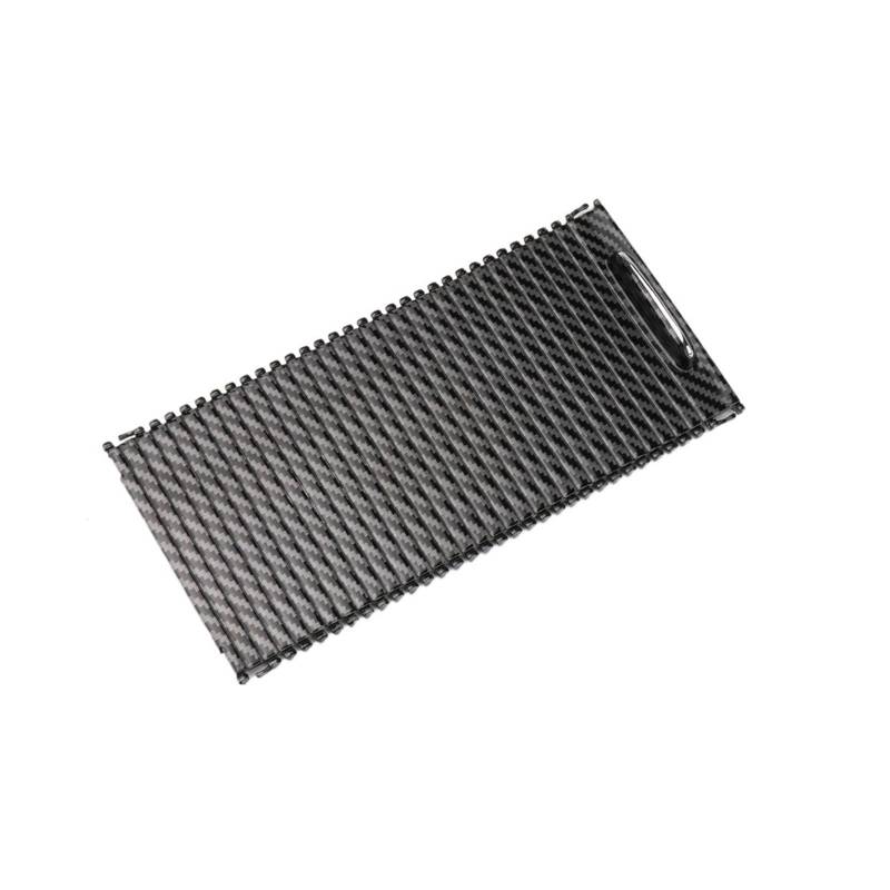 Auto Innenmittelkonsolen Schalttafel Für Für W204 Für W212 Für W207 Für C180 Für E260 Für E300 Abdeckung Getränkehalter Mittelkonsole Armlehne Aufbewahrungsbox Rollo Panel(Model A Carbon Fiber) von Pibid