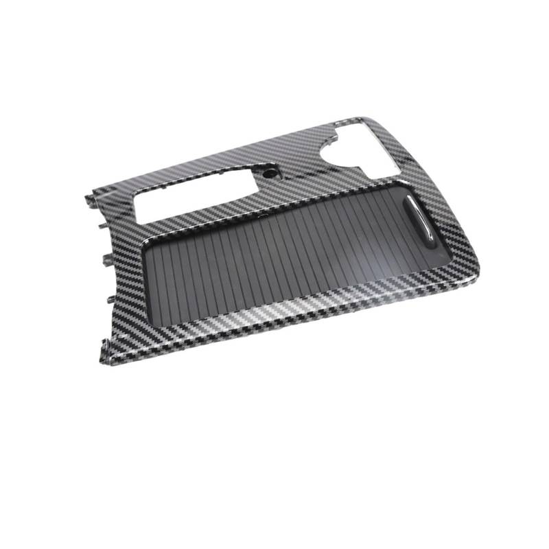 Auto Innenmittelkonsolen Schalttafel Für Für W204 Für W212 Für W207 Für C180 Für E260 Für E300 Abdeckung Getränkehalter Mittelkonsole Armlehne Aufbewahrungsbox Rollo Panel(Model C Black Carbon) von Pibid
