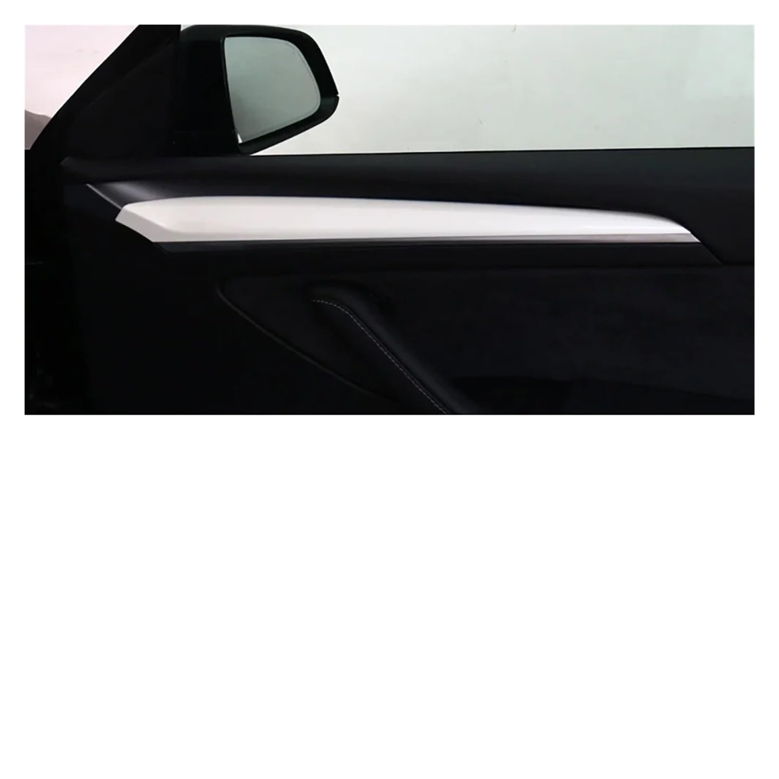 Auto Innenmittelkonsolen Schalttafel Für Modell Y Für Modell 3 Mittelkonsole Wrap Cover Kit Armaturenbrett Armlehne Abdeckung Tür Seitenverkleidung Innenanzug(Front Door Covers) von Pibid