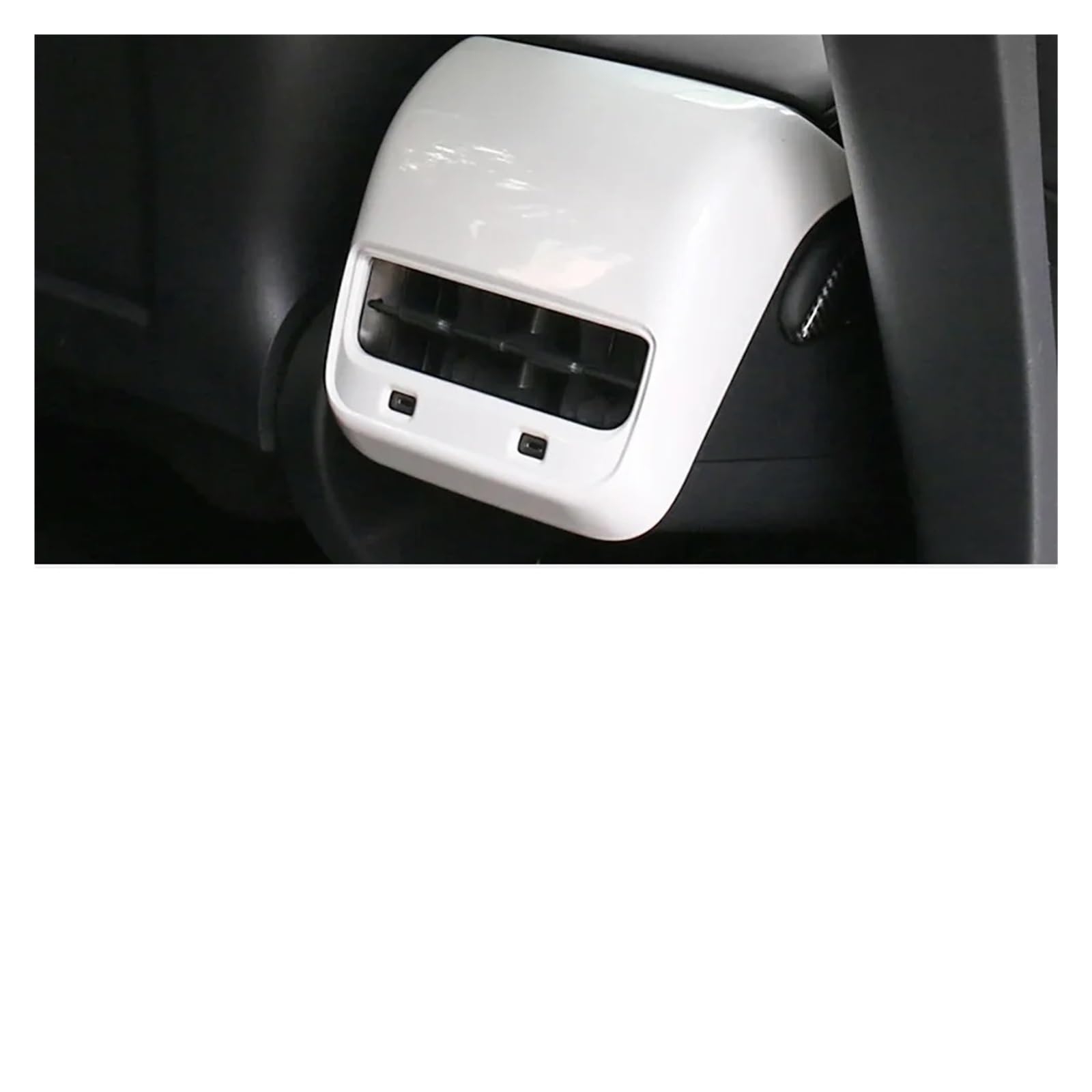 Auto Innenmittelkonsolen Schalttafel Für Modell Y Für Modell 3 Mittelkonsole Wrap Cover Kit Armaturenbrett Armlehne Abdeckung Tür Seitenverkleidung Innenanzug(Rear Vent Cover) von Pibid