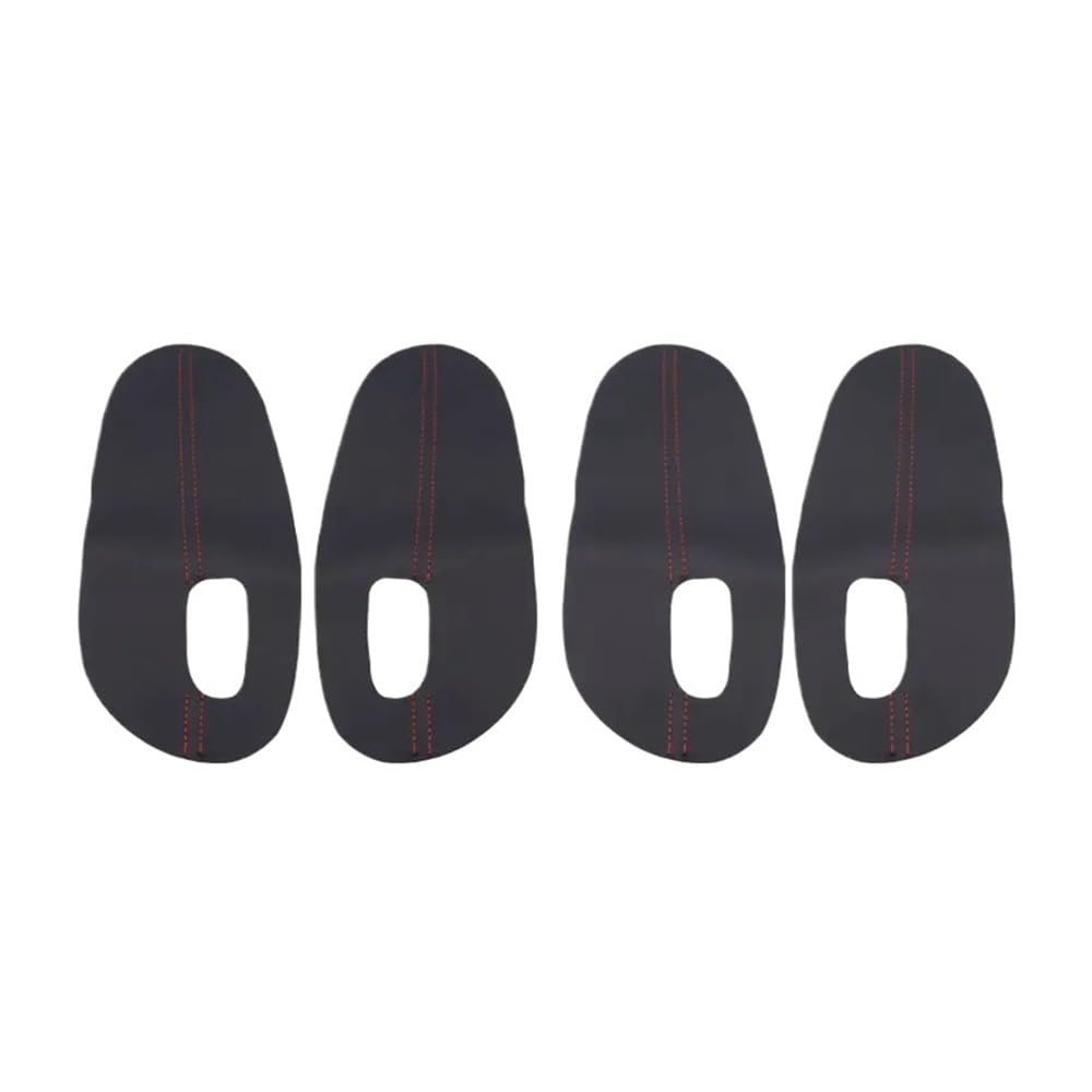 Auto Innenmittelkonsolen Schalttafel Für Peugeot 301 2014 2015 2016 2017 2018 Auto Innentür Armlehne Panel Abdeckung Schutz Trim 4PCS(Black with red) von Pibid