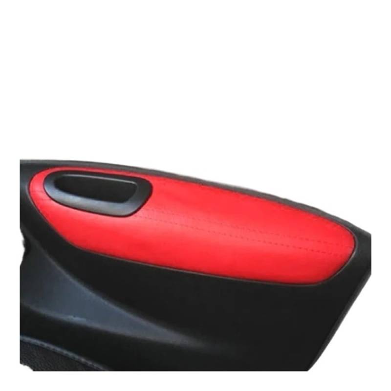 Auto Innenmittelkonsolen Schalttafel Für Peugeot 301 2014 2015 2016 2017 2018 Auto Innentür Armlehne Panel Abdeckung Schutz Trim 4PCS(Red with red) von Pibid