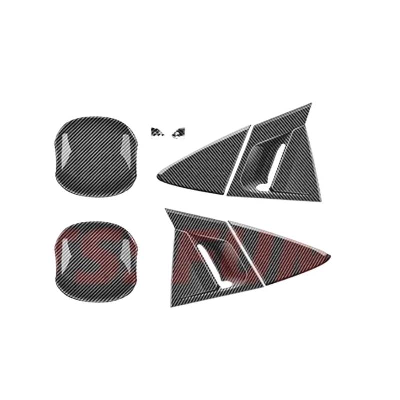 Auto Innenmittelkonsolen Schalttafel Für Prius V 2023 2024 Autoinnenraum-Vollset Aufkleber Steuergetriebe Schalttafelabdeckung Dekoration Innenausstattung Zubehör(8PCS) von Pibid