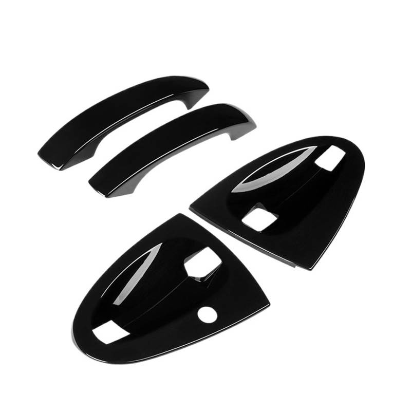 Auto Innenmittelkonsolen Schalttafel Für Smart Für Fortwo Für 451 2009-2014 Autotür Schüssel Türgriff Dekorative Abdeckung Modifikation Aufkleber(1 set-black) von Pibid