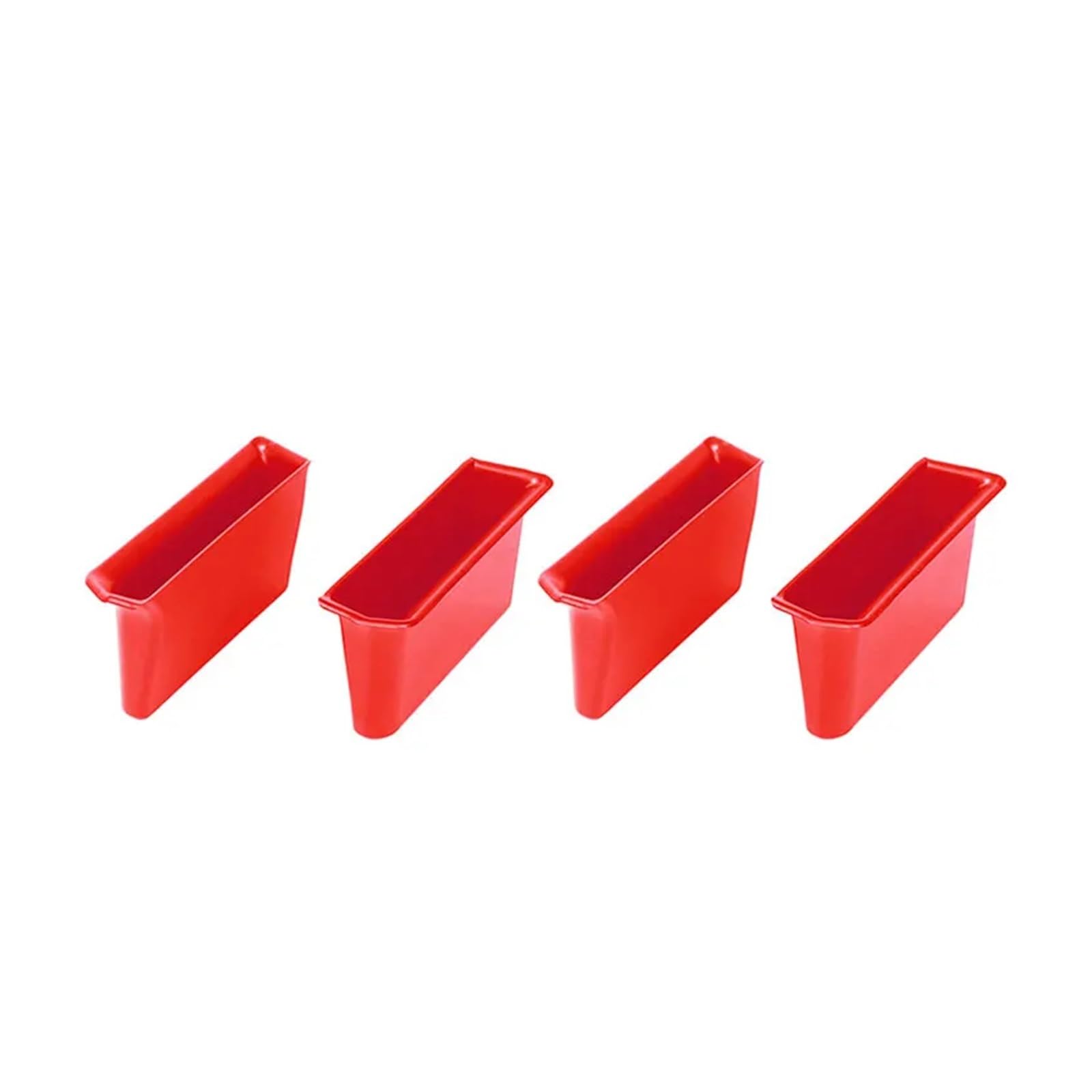 Auto Innenmittelkonsolen Schalttafel Für Suzuki Für Jimny 2019-2023 Up Autotür Innengriff Armlehne Aufbewahrungsbox Fach 4-Türer Innenzubehör(Red 4 pcs) von Pibid