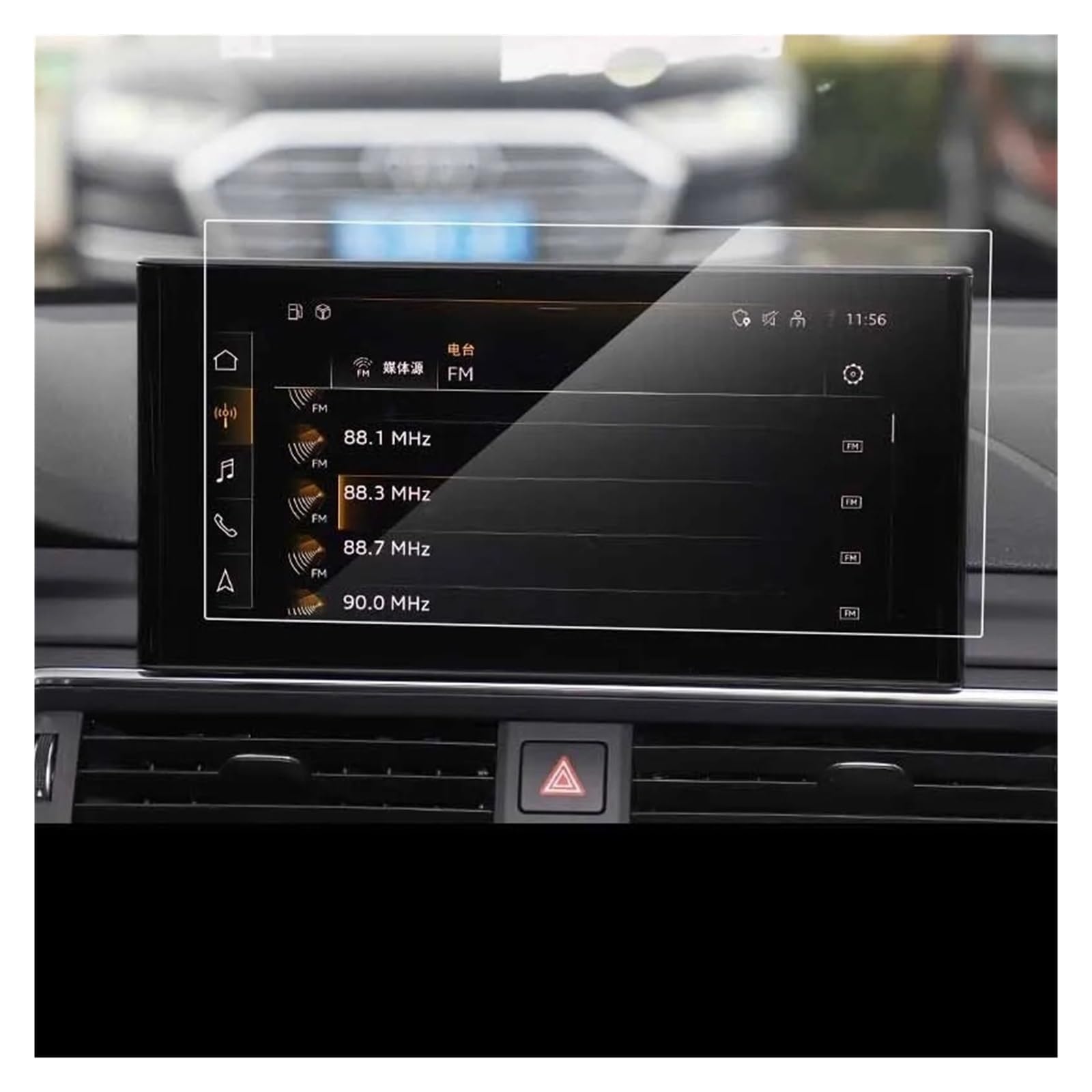 GPS Displayschutzfolie Für A4 2020-2021 GPS-Navigation Gehärtetes Glass Displayschutzfolie Schutzfolie Gehärtetes Glass Autozubehör(Inch 10.1 20-21) von Pibid