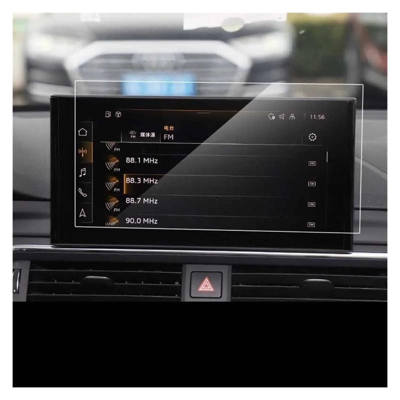 GPS Displayschutzfolie Für A4 2020-2021 GPS-Navigation Gehärtetes Glass Displayschutzfolie Schutzfolie Gehärtetes Glass Autozubehör(Inch 10.1 20-21) von Pibid