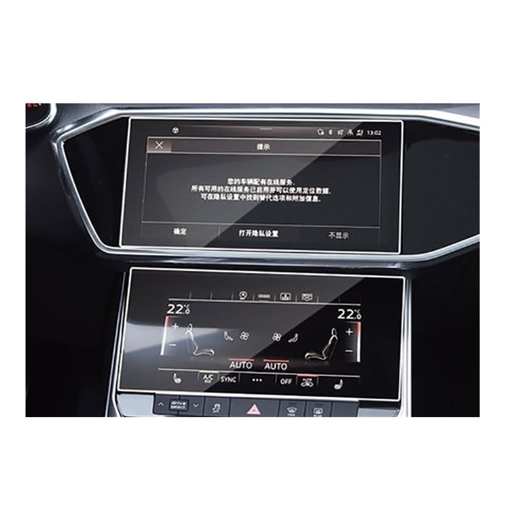 GPS Displayschutzfolie Für A6L Für A7 2019-2021 GPS Navigation Gehärtetem Glass Schutz Film Auto Innen Auto Display-schutzfolie(Style a) von Pibid