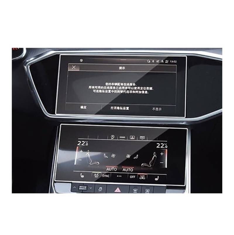 GPS Displayschutzfolie Für A6L Für A7 2019-2021 GPS Navigation Gehärtetem Glass Schutz Film Auto Innen Auto Display-schutzfolie(Style a) von Pibid