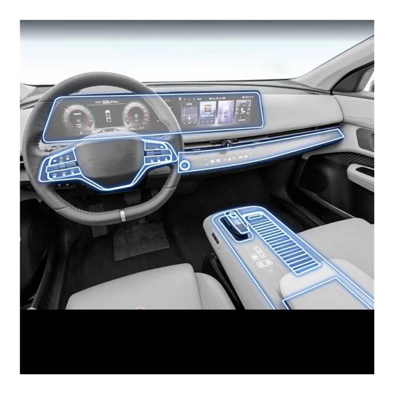 GPS Displayschutzfolie Für Ariya 2021 2022 2023 Auto Interior Center Konsole Transparente TPU Schutz Film Zubehör von Pibid