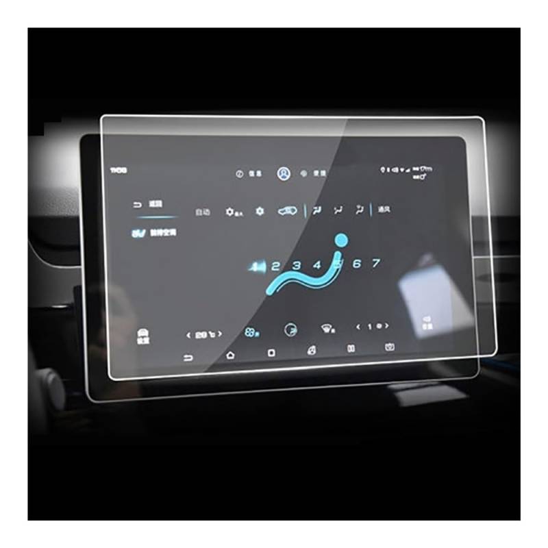 GPS Displayschutzfolie Für BYD Für S2 2019 2020 10,1 Zoll 8 Zoll GPS Navigation Instrument Panel Bildschirm Gehärtetes Glass Schutz Film Auto Innen(Style a) von Pibid