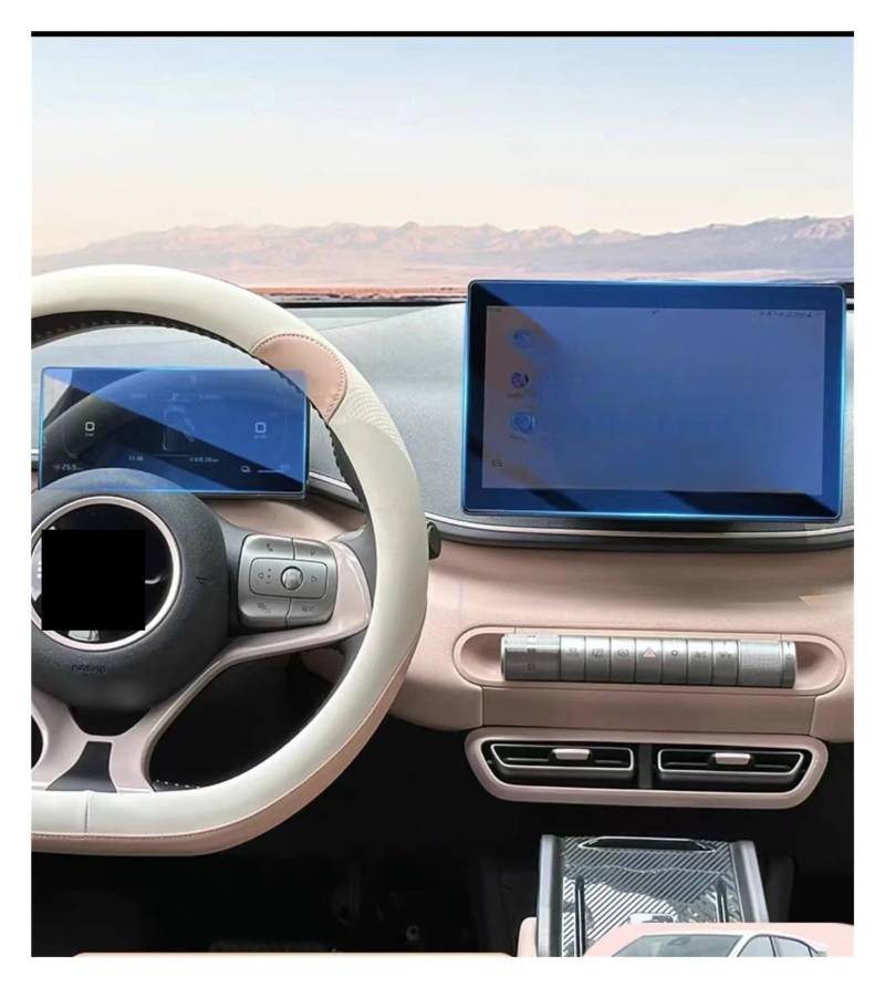 GPS Displayschutzfolie Für BYD Für SEGULL 2024 2023 Auto 10,1 Zoll GPS-Navigationszentrum Armaturenbrett Displayschutzfolie Aus Gehärtetem Glass(Dashboard and GPS) von Pibid