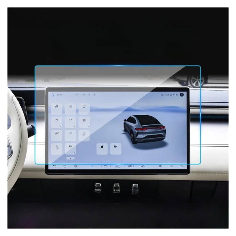 GPS Displayschutzfolie Für BYD Für Song L 2023 2024 Auto GPS-Navigation Dashboard Gehärtetes Glass Displayschutzfolie Autozubehör(GPS 15.6inch) von Pibid