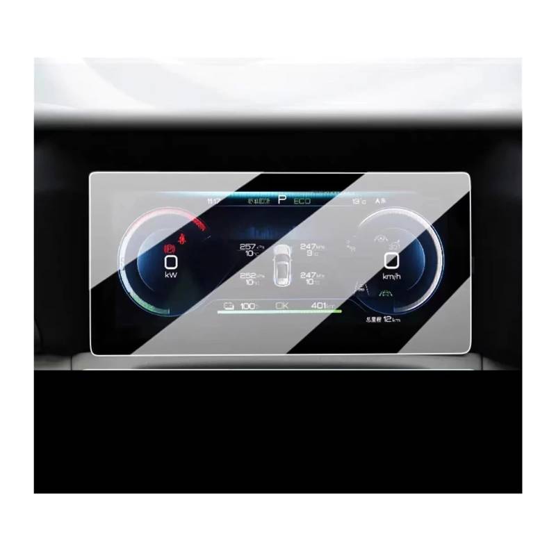 GPS Displayschutzfolie Für BYD Für Yuan 2024 Auto 10,1 Zoll GPS Navigation Gehärtetem Glass Armaturenbrett Screen Film Protector(Dashboard) von Pibid