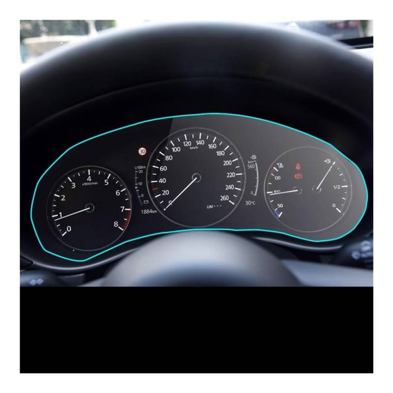 GPS Displayschutzfolie Für CX-30 2019 2020 Innen Auto Instrument Panel Screen Protector Auto Dashboard Membran Schutz PET Film von Pibid