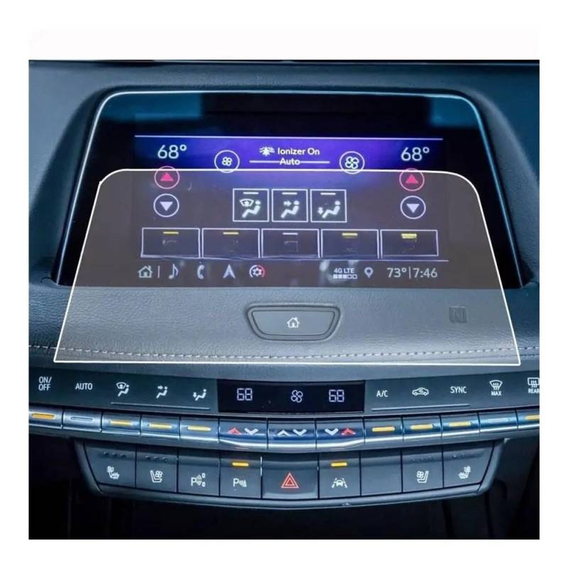 GPS Displayschutzfolie Für Cadillac Für XT4 2019 2020 2021 2022 2023 Gehärtetes Glass Screen Protector Film Auto Navigation Auto Innen Zubehör von Pibid