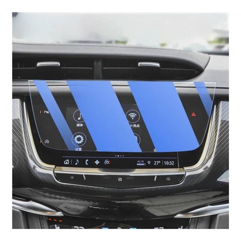 GPS Displayschutzfolie Für Cadillac Für XT6 2021 2022 2023 Auto Innen GPS Navigator Display Screen Schutz Film Anlassen Glass(Blue Light) von Pibid