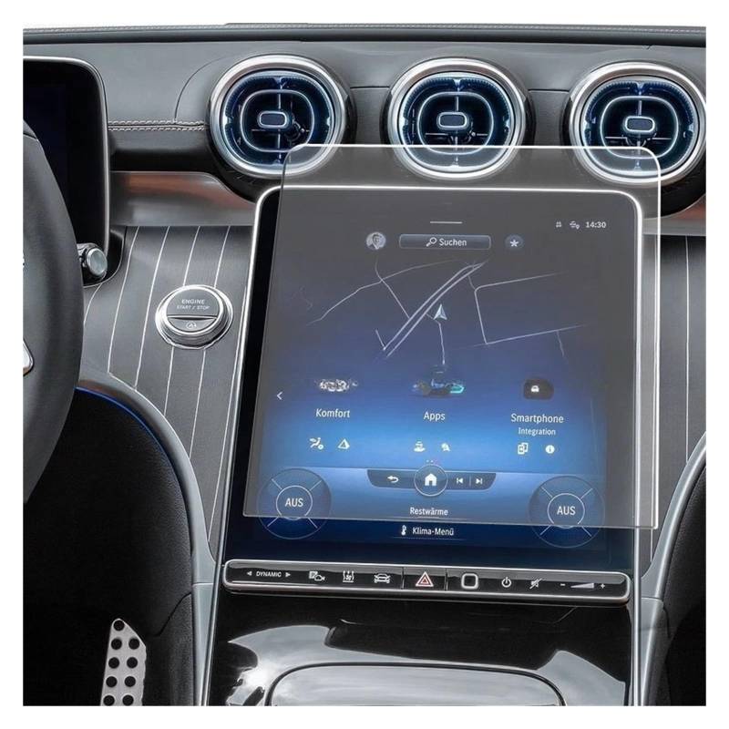 GPS Displayschutzfolie Für Für C-Klasse Für Estate C220d C200 2022 Autonavigation Gehärtetes Glass Displayschutzfolie Armaturenbrett(GPS Protector) von Pibid