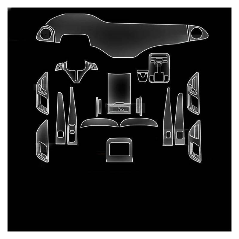 GPS Displayschutzfolie Für Für EQS AMG 450 2021 2022 2023 Getriebe Panel Navigation Bildschirm Automotive Interior TPU Schutz Film(Style d) von Pibid