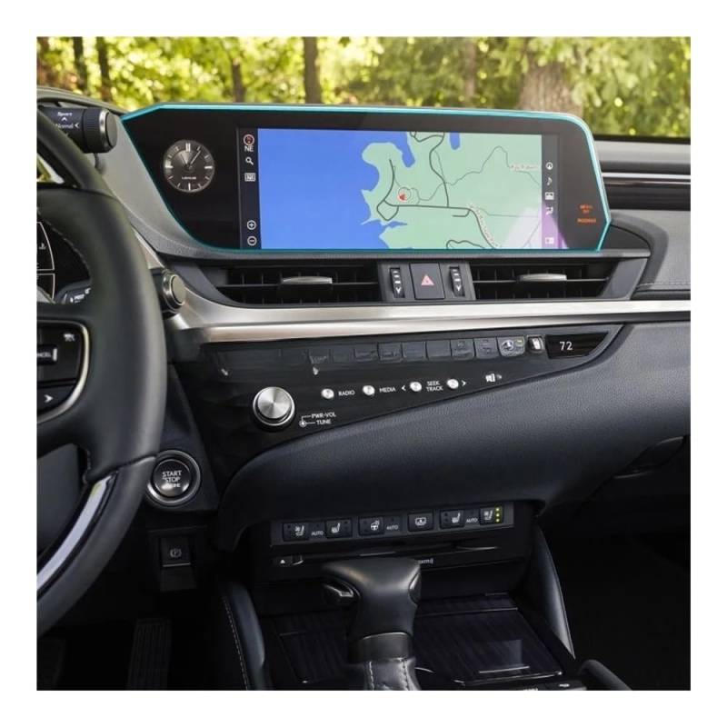 GPS Displayschutzfolie Für Für ES250 2021 Gehärtetes Glass Schutz Film 12,3 Auto GPS Navigation Screen Protector von Pibid